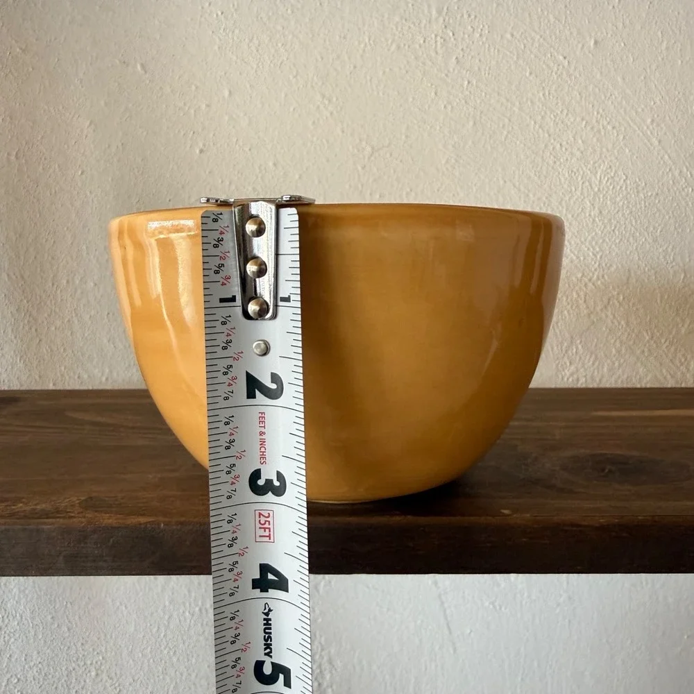 Vintage Pottery Barn‎ Sausalito Amber Cereal Bowl Set 6pc Mexico